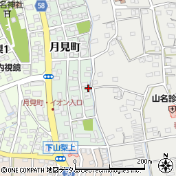 静岡県袋井市月見町5周辺の地図