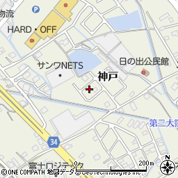 静岡県榛原郡吉田町神戸439周辺の地図