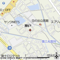 静岡県榛原郡吉田町神戸446-9周辺の地図