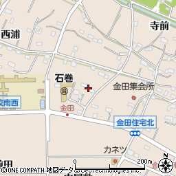 愛知県豊橋市石巻町奥屋敷7周辺の地図