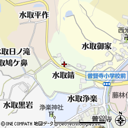 京都府京田辺市水取錆周辺の地図