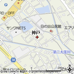 静岡県榛原郡吉田町神戸446-10周辺の地図