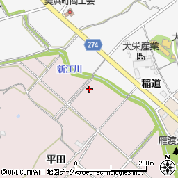 新江川周辺の地図