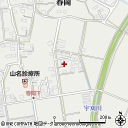 静岡県袋井市春岡972-1周辺の地図