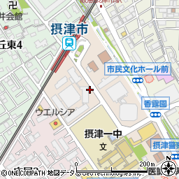 大阪府摂津市南千里丘周辺の地図