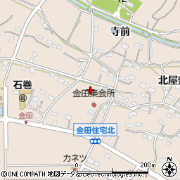 愛知県豊橋市石巻町下屋敷周辺の地図