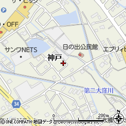 静岡県榛原郡吉田町神戸446-7周辺の地図