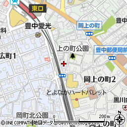 毎日新聞・日本経済新聞豊中販売所周辺の地図