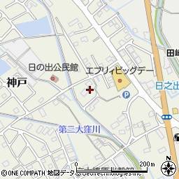 静岡県榛原郡吉田町神戸203周辺の地図