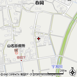 静岡県袋井市春岡976-8周辺の地図