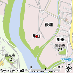 愛知県豊橋市牛川町川口周辺の地図
