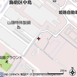 兵庫県姫路市飾磨区中島2103周辺の地図