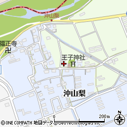 静岡県袋井市上山梨1761周辺の地図