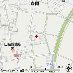 静岡県袋井市春岡976-9周辺の地図