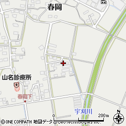 静岡県袋井市春岡975-6周辺の地図