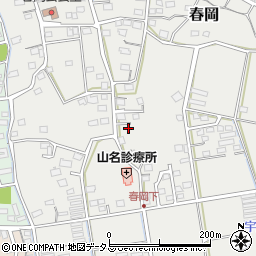 静岡県袋井市春岡569-6周辺の地図