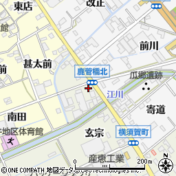 愛知県豊橋市横須賀町玄宗周辺の地図