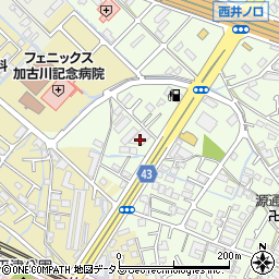 兵庫県加古川市東神吉町西井ノ口600周辺の地図