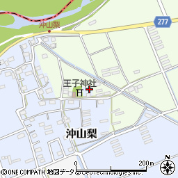 静岡県袋井市沖山梨360-1周辺の地図