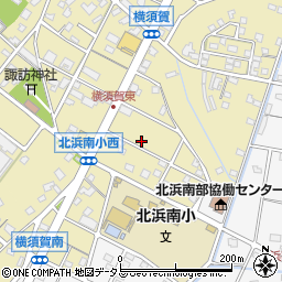 静岡県浜松市浜名区横須賀166周辺の地図