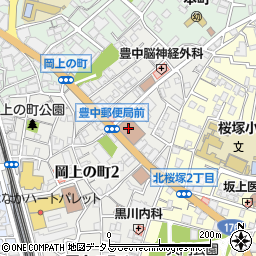 ゆうちょ銀行豊中店 ＡＴＭ周辺の地図