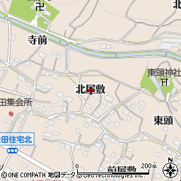 愛知県豊橋市石巻町北屋敷周辺の地図