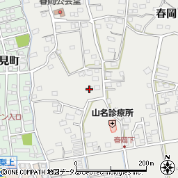 静岡県袋井市春岡540周辺の地図