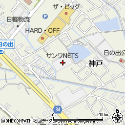 静岡県榛原郡吉田町神戸490周辺の地図