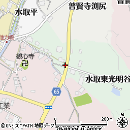 京都府京田辺市水取東光明谷18-1周辺の地図