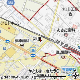 兵庫県高砂市米田町神爪110-41周辺の地図