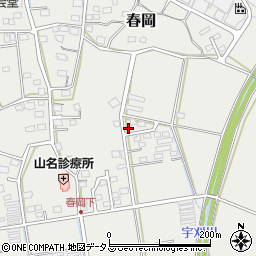静岡県袋井市春岡976周辺の地図
