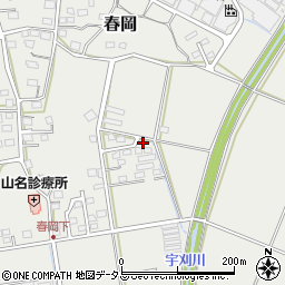 静岡県袋井市春岡975周辺の地図
