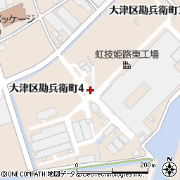 兵庫県姫路市大津区勘兵衛町周辺の地図
