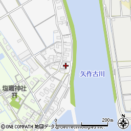 愛知県西尾市一色町松木島下汐田169周辺の地図