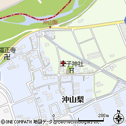 静岡県袋井市上山梨1763周辺の地図