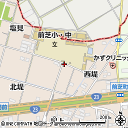 愛知県豊橋市前芝町西堤31-2周辺の地図