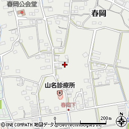 静岡県袋井市春岡548周辺の地図