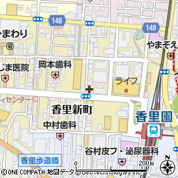 Ｍ’ＰＬＡＺＡ香里壱番館周辺の地図