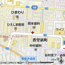 ほっかほっか亭　香里新町店周辺の地図