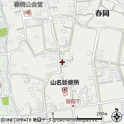 静岡県袋井市春岡548-2周辺の地図