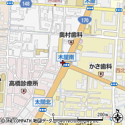 木屋南カレー周辺の地図