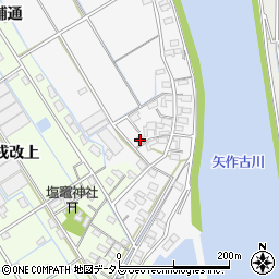愛知県西尾市一色町松木島下汐田123周辺の地図
