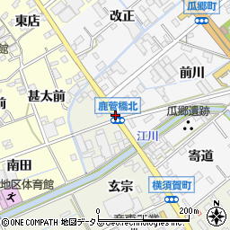 鹿菅橋北周辺の地図