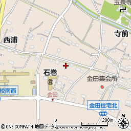 愛知県豊橋市石巻町奥屋敷周辺の地図