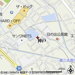 静岡県榛原郡吉田町神戸441周辺の地図