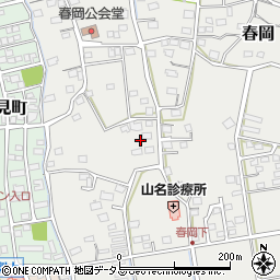 静岡県袋井市春岡538周辺の地図