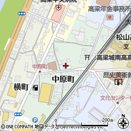 岡山県高梁市中原町周辺の地図