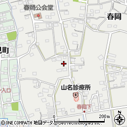 静岡県袋井市春岡542周辺の地図