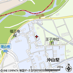 静岡県袋井市沖山梨44周辺の地図