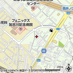 兵庫県加古川市東神吉町西井ノ口602周辺の地図